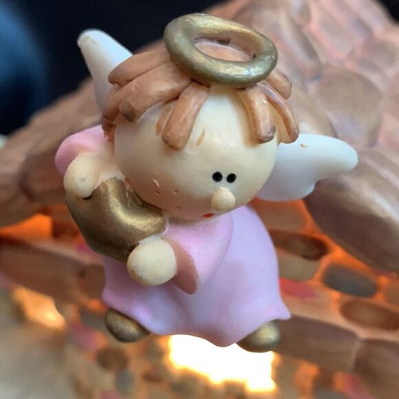 Nativity Manager Christmas Holiday Scene Fairy Lighted  5 X 10 Inch Stone house - Picture 4 of 10